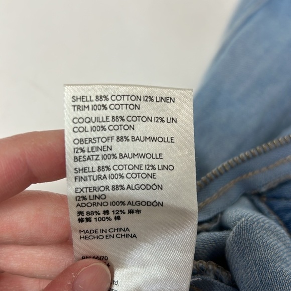 Women's Light Blue Denim Jumpsuit free people size small missing a button - Picture 13 of 13